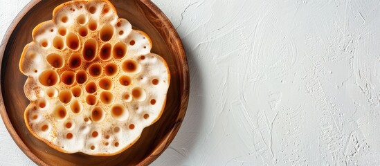 Aufkleber - White background with copy space image featuring a lotus root