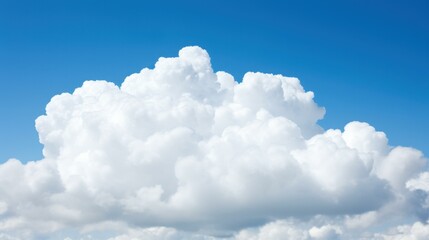 Wall Mural - Enjoy a bright, clear sky with a single fluffy cloud.