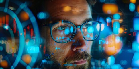 Canvas Print - Close-Up Portrait of Market Researcher