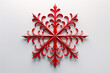 © Constantin - a red snowflake made of paper