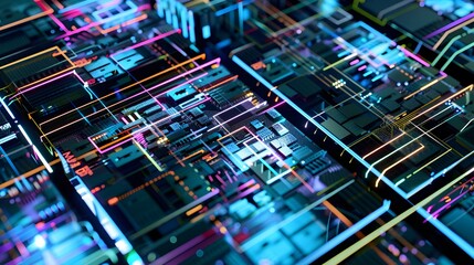 Poster - Technical Infographic Comparing Processor Chip Architectures and Providing Analytical Insights
