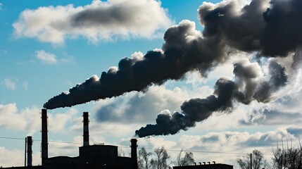 Poster - Strategic Business Presentation Showcasing Emissions Reduction Initiatives