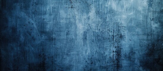 Aufkleber - Background with a grungy blue canvas texture and ample copy space image.