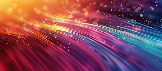Poster - Blurry abstract background with vibrant colors and copy space image.