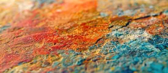 Leinwandbilder - Colorful granite stone in abstract pattern with shallow depth of field, ideal for background with copy space image.