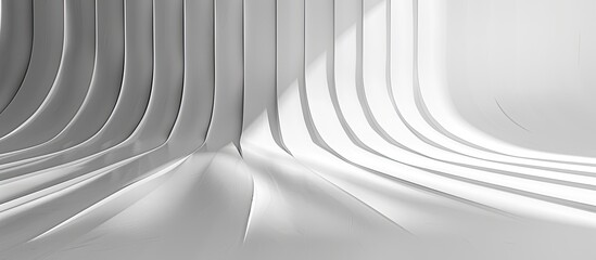 Leinwandbilder - Abstract background with lines and shadows on a white paper with copy space image.