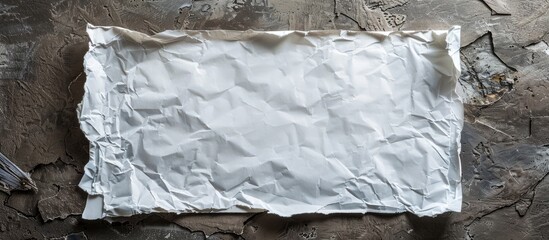 Fototapete - A business-themed still life with an empty sheet of paper for a copy space image.