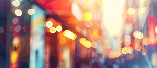 Leinwandbilder - Blurred background ideal for designing an advertising banner with copy space image.