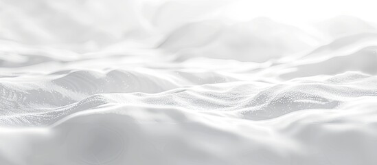 Poster - Blurred image of snow drifts, providing a snowy background in white with copy space image.