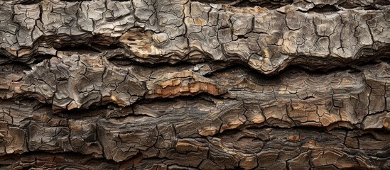 Poster - The wood results from lignification in the trunk, branches, and twigs of plants, forming a durable material suitable for various applications like a copy space image.