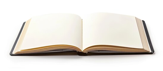 Poster - isolated on a white background, there is a blank notebook with space for copying images.