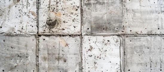 Sticker - Concrete mix for building floors with stone texture and copy space image available.