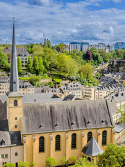 Wall Mural - Street view of Luxembourg City, Luxembourg