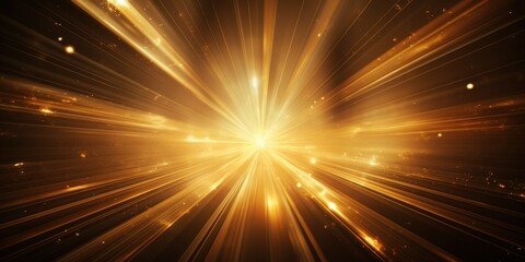 Poster - Golden Light Burst