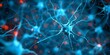 © Anastasiia - Visualize blue 3D neurons with electrical pulses and synaptic connections. Concept Neuroscience, 3D Visualization, Neuronal Connectivity, Electrical Activity, Synaptic Transmission
