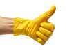 © Maria - a hand wearing a yellow glove