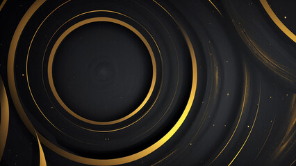 black and gold abstract