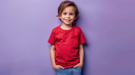 Canvas Print - The boy in red shirt