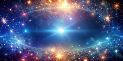 Wall Mural - abstract background featuring galaxy-like light patterns, galaxy, abstract, background, light, space