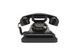 © Maria - a black telephone with a rotary dial