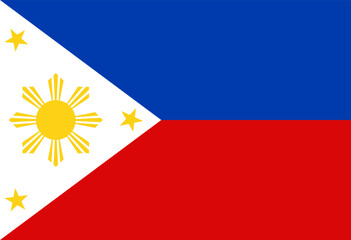 Wall Mural - philippines flag illustrator country flags