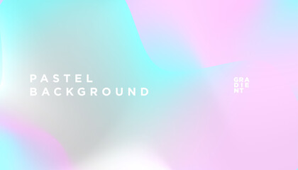 Fototapete - Beautiful Blend of Pink and Blue Pastel Color Abstract background. Pink pastel gradient background template. Vector Illustration. 