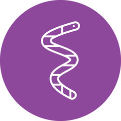 Sticker - Worm line circle icon