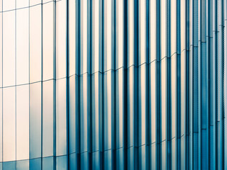 Aufkleber - Architecture details Steel wall facade Modern building shade shadow lighting