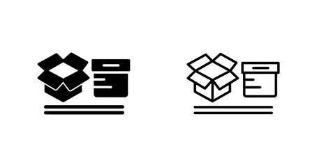 Sticker - Boxes Vector Icon