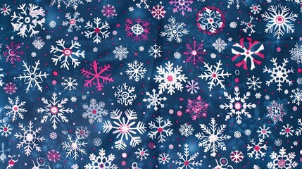 Sticker - Winter Wonderland Snowflake Pattern