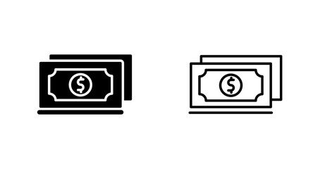 Sticker - Money Vector Icon