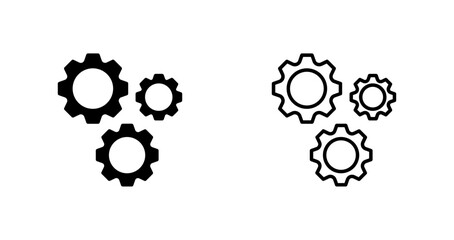 Wall Mural - Gear Vector Icon