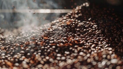 Wall Mural - Roasting Coffee Beans