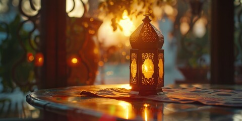 Sticker - Tabletop Lantern with Window View