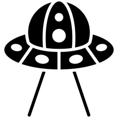 Poster - Ufo vector icon. Can be used for Science Fiction iconset.