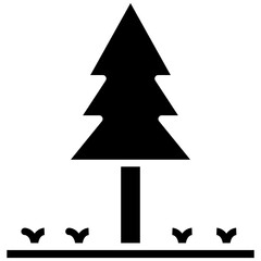 Poster - Tree vector icon. Can be used for Earth Day iconset.