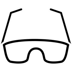 Sticker - Safety Goggles vector icon. Can be used for Lab iconset.