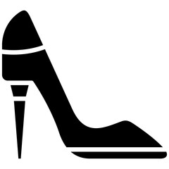 Sticker - Heel vector icon. Can be used for Shoemaker iconset.