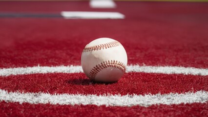 Wall Mural - baseball on field