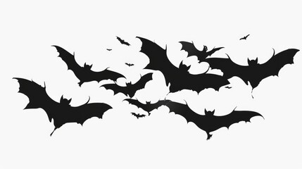 Wall Mural - Bats in flight