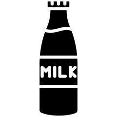 Poster - Milk Bottle vector icon. Can be used for Beverages iconset.