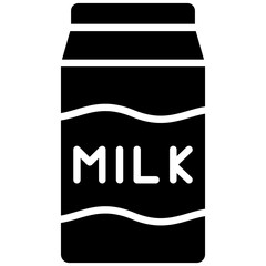 Wall Mural - Milk Box vector icon. Can be used for Beverages iconset.