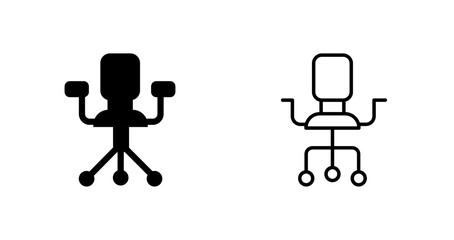 Poster - Office Chair I Vector Icon