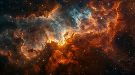 Photography of colorful space galaxy cloud nebula