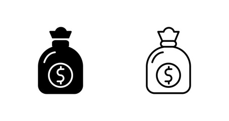 Sticker - Money Bag Vector Icon