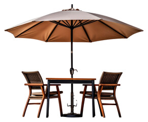 Canvas Print - PNG Umbrella chair table architecture.