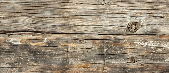 Poster - Background texture of aged timber showing intricate wood grain patterns and a faded, bleached surface; suitable for copy space image.