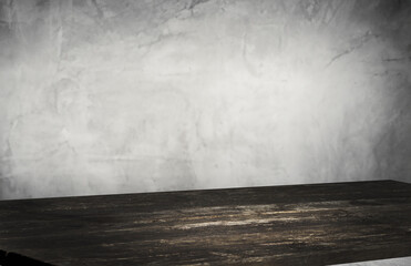 Poster - An elegant and subtle abstract light backdrop for product display with graceful and subtle shadows cast by tree branches on the wall. rays of the window, with an empty table