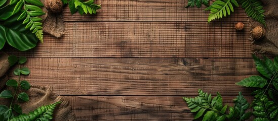 Poster - Concept on a wooden background with copy space image.
