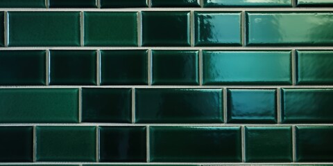 Wall Mural - Green Tile Wall